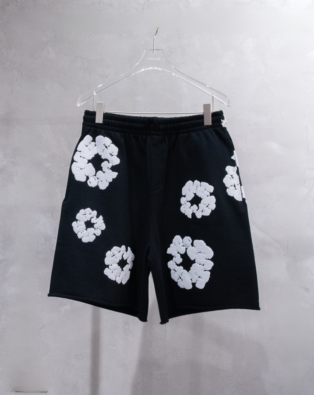 Denim Tears: The Cotton Wreath Shorts - Black