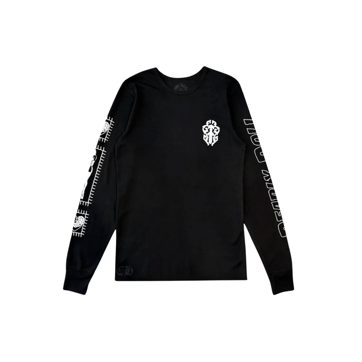 Chrome Hearts Deadly Doll Black Thermal Long Sleeve T-Shirt