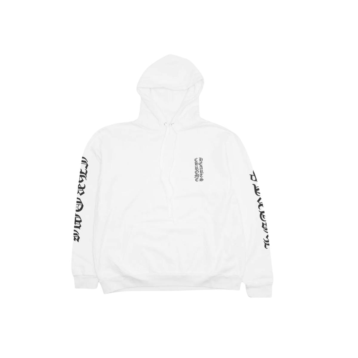 Chrome Hearts Vertical Script Hoodie ‘White/Black’