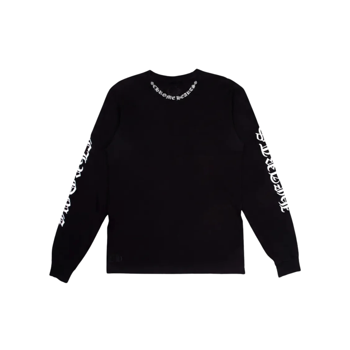 Chrome Hearts Neck Logo L/S T-Shirt ‘Black/White’