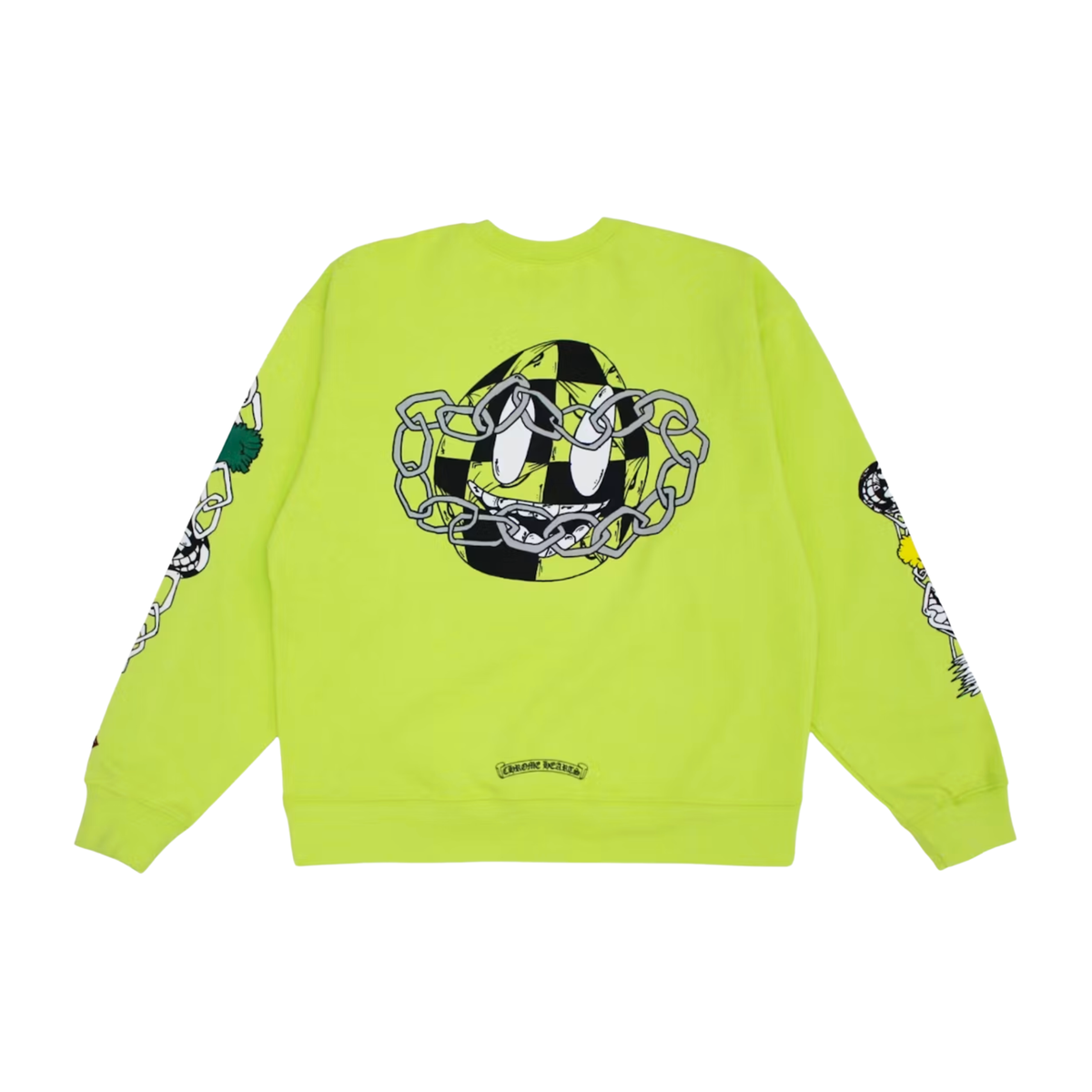 Chrome Hearts Matty Boy Link Crewneck Sweatshirt ‘Lime Green’