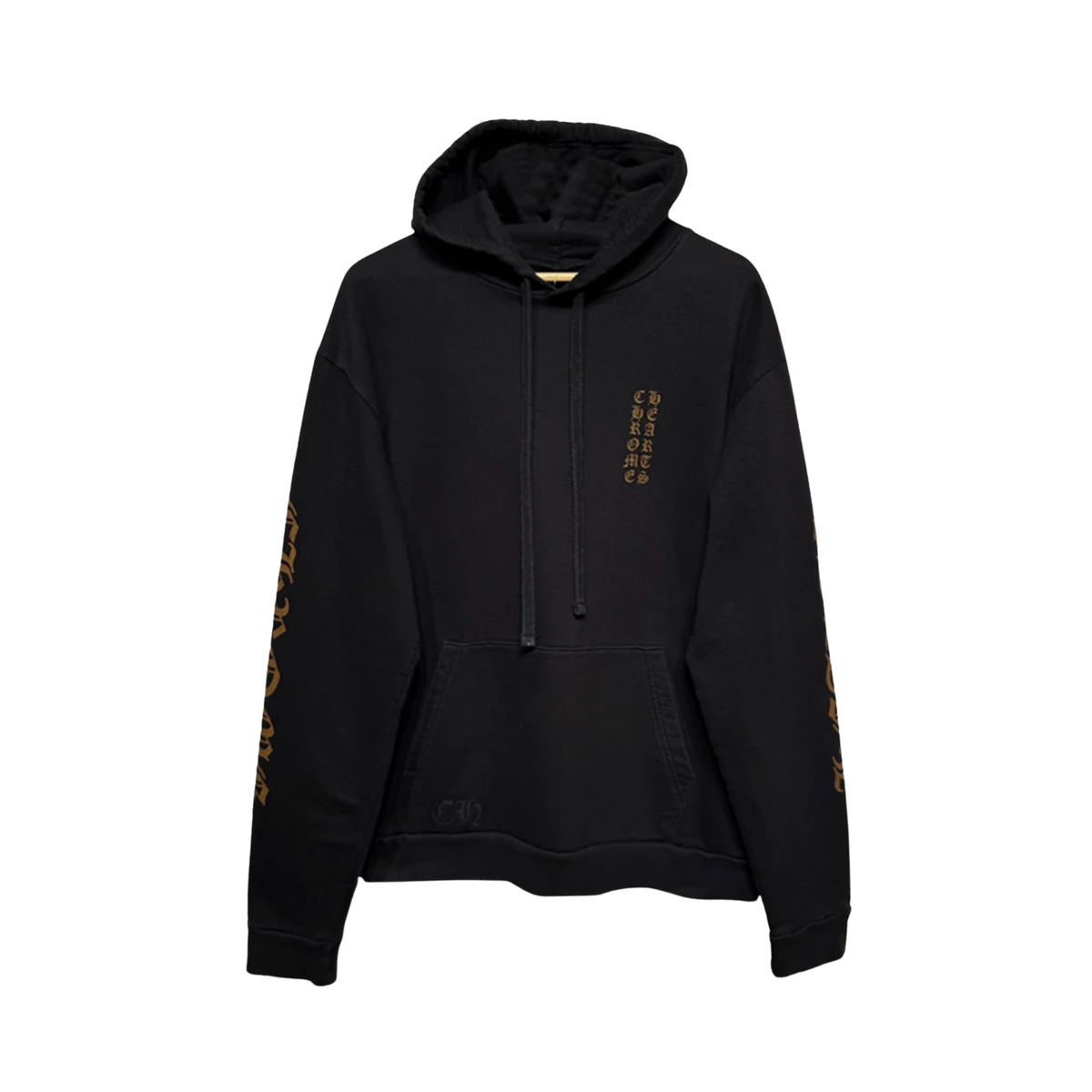 Chrome Hearts Vertical Logo Hoodie ‘Black/Brown’