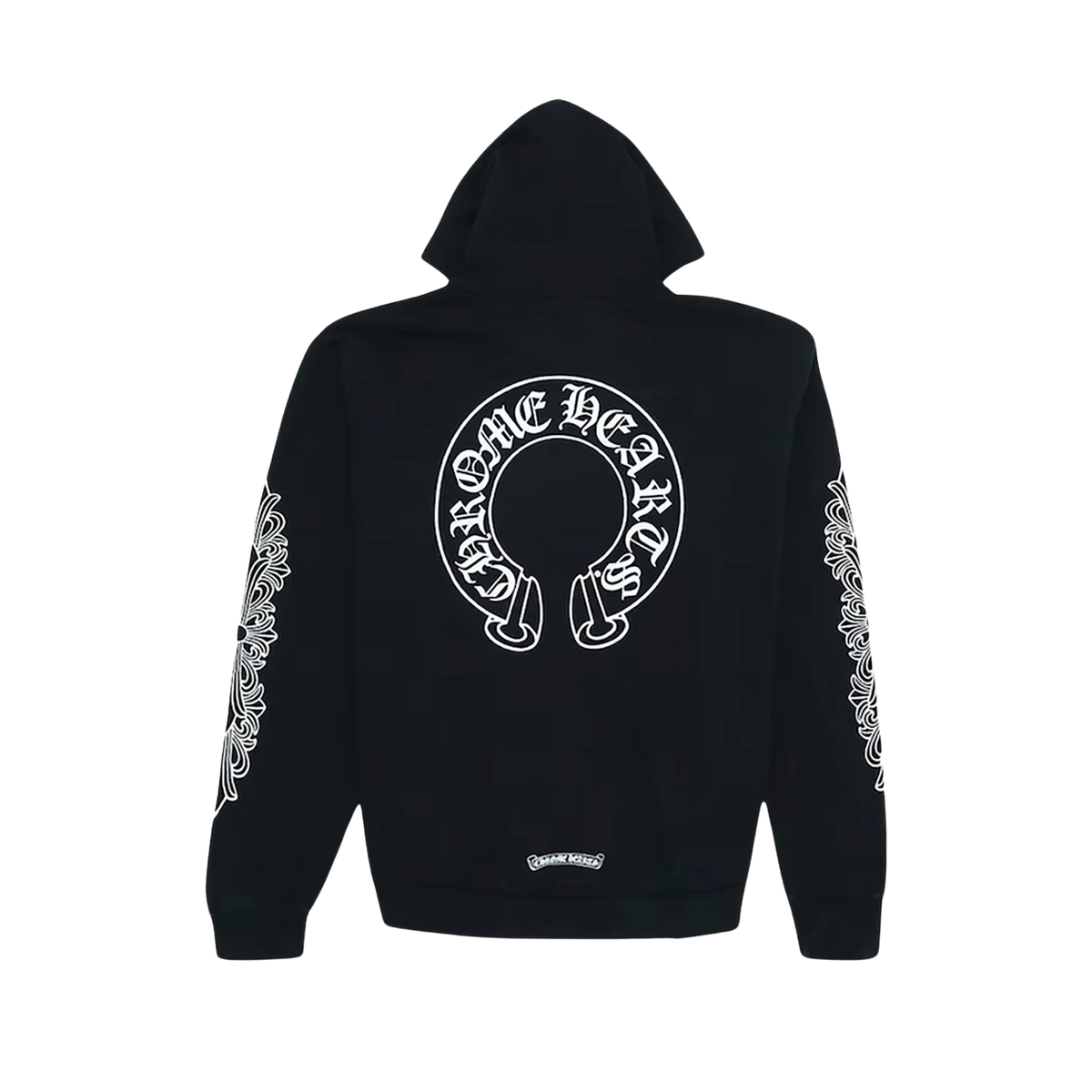 Chrome Hearts Black Pullover Horseshoe Floral Hoodie ‘Black’