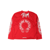 Chrome Hearts Matty Boy 'FORM' Team Mesh Stadium Long Sleeve Jersey ‘Red/White’