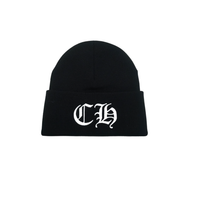 Chrome Hearts CH Logo Black White Beanie