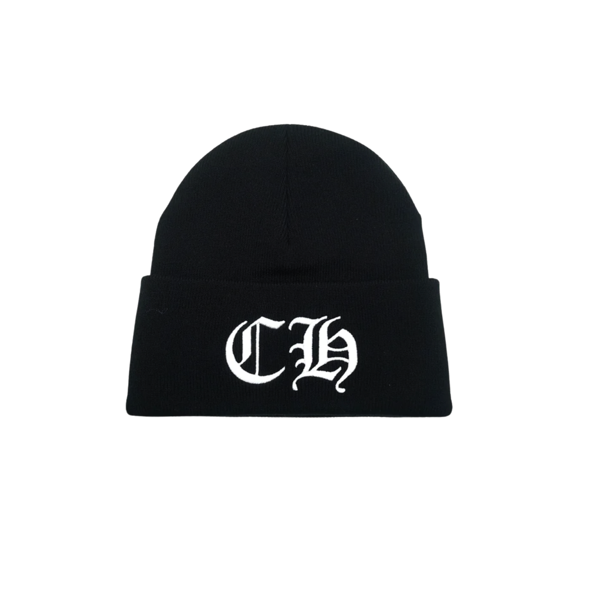 Chrome Hearts CH Logo Black White Beanie