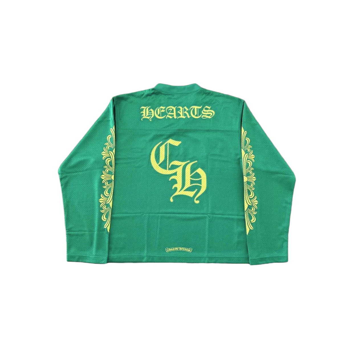 Chrome Hearts Sports Mesh Warm Up Jersey ‘Green/Yellow’