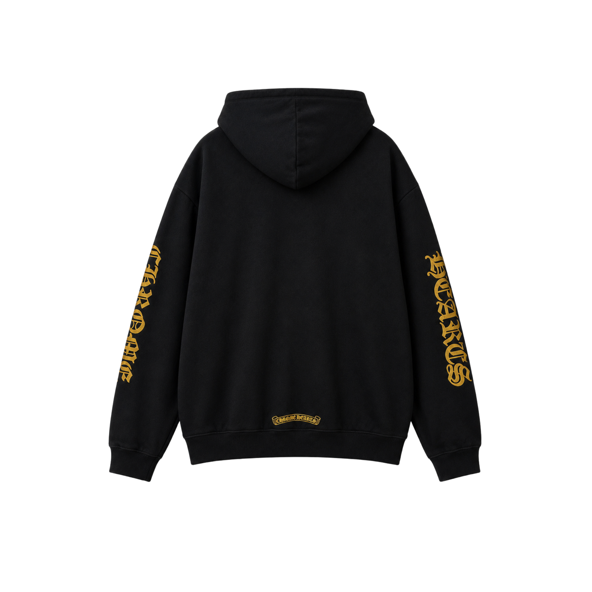 Chrome Hearts 1988 Hoodie Gold Glitter 'Black/Gold'