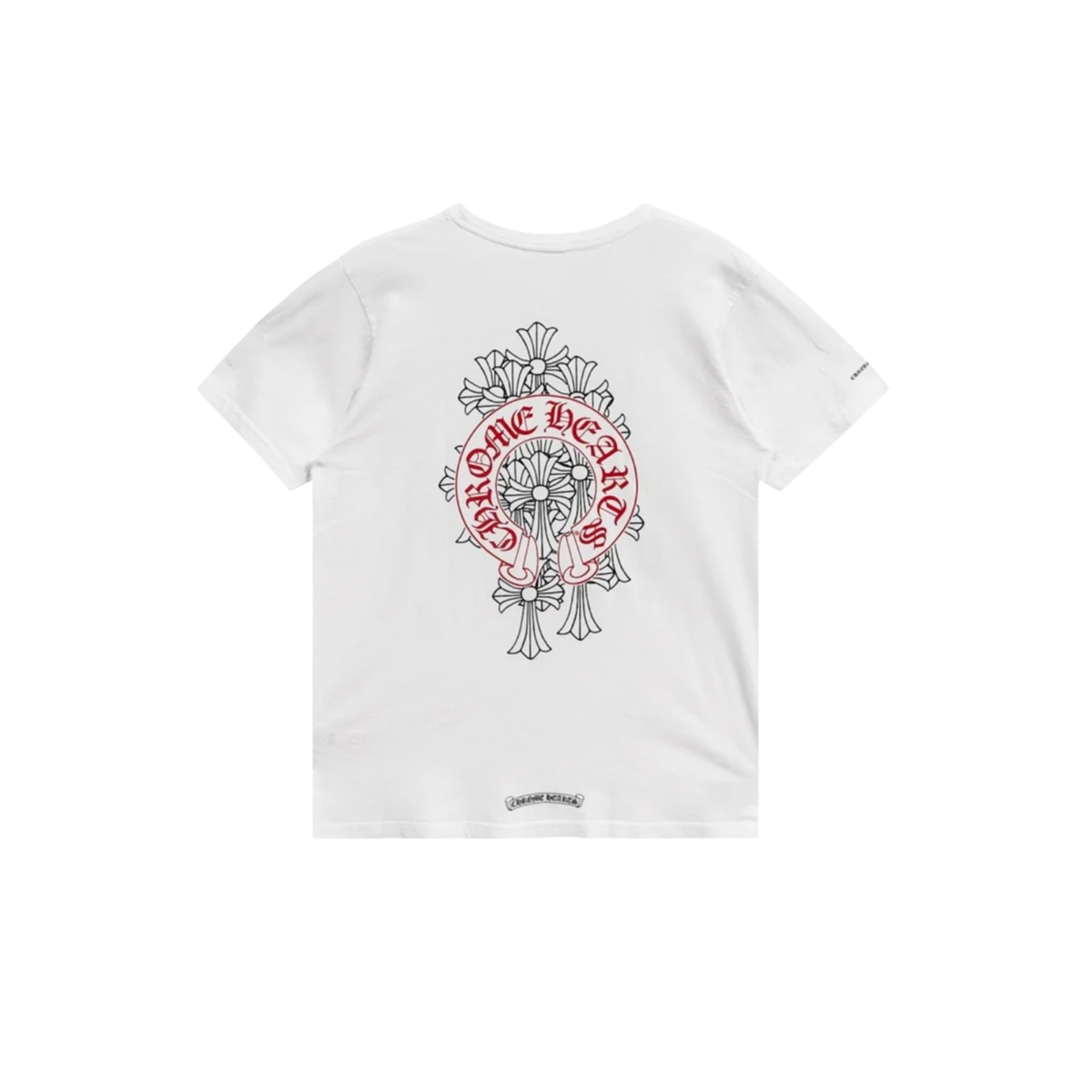 Chrome Hearts Cemetery Horseshoe Logo T-Shirt ‘White/Red’