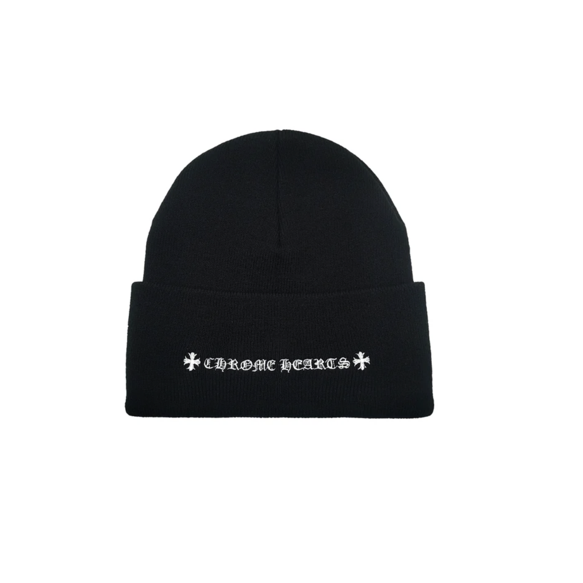 Chrome Hearts CH Logo Black White Beanie