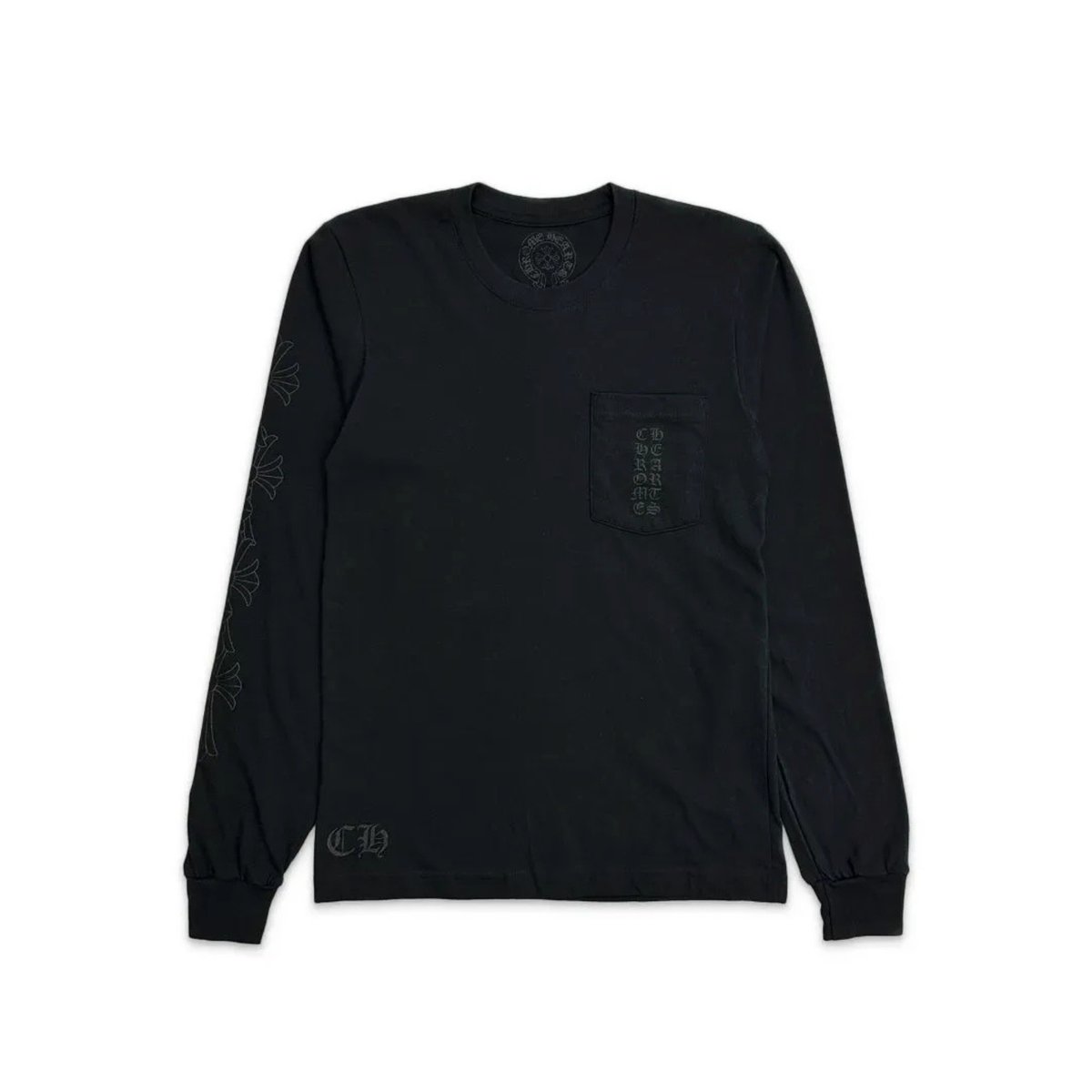 Chrome Hearts Miami Exclusive Cemetery Vertical Logo Long Sleeve