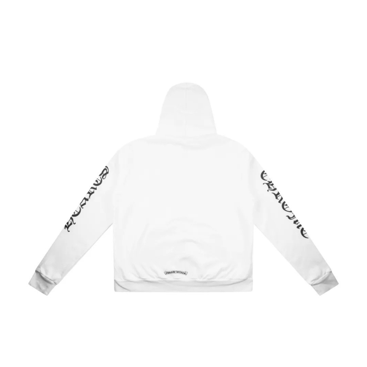Chrome Hearts Vertical Logo Zip Up Hoodie ‘White’