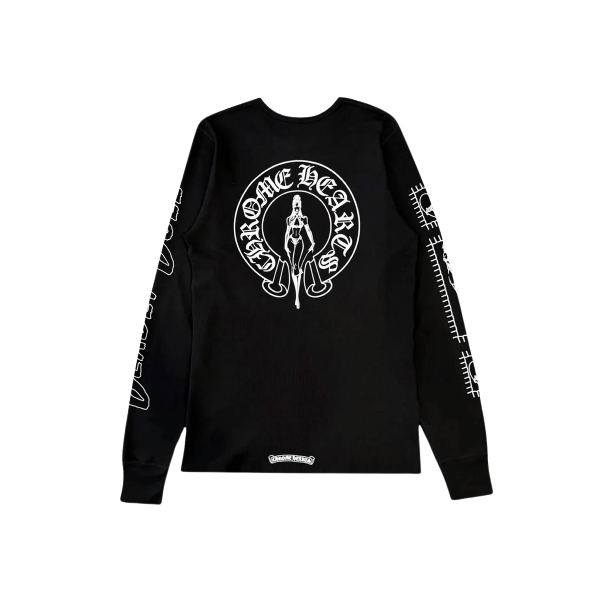 Chrome Hearts Deadly Doll Black Thermal Long Sleeve T-Shirt