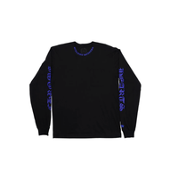 Chrome Hearts 1988 Neck Logo Long Sleeve T-Shirt ‘Black/Blue’