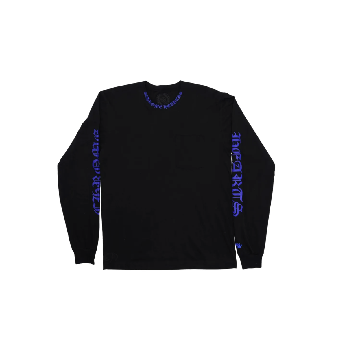 Chrome Hearts 1988 Neck Logo Long Sleeve T-Shirt ‘Black/Blue’