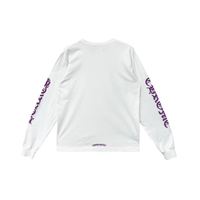 Chrome Hearts Purple Neck Logo L/S Tee