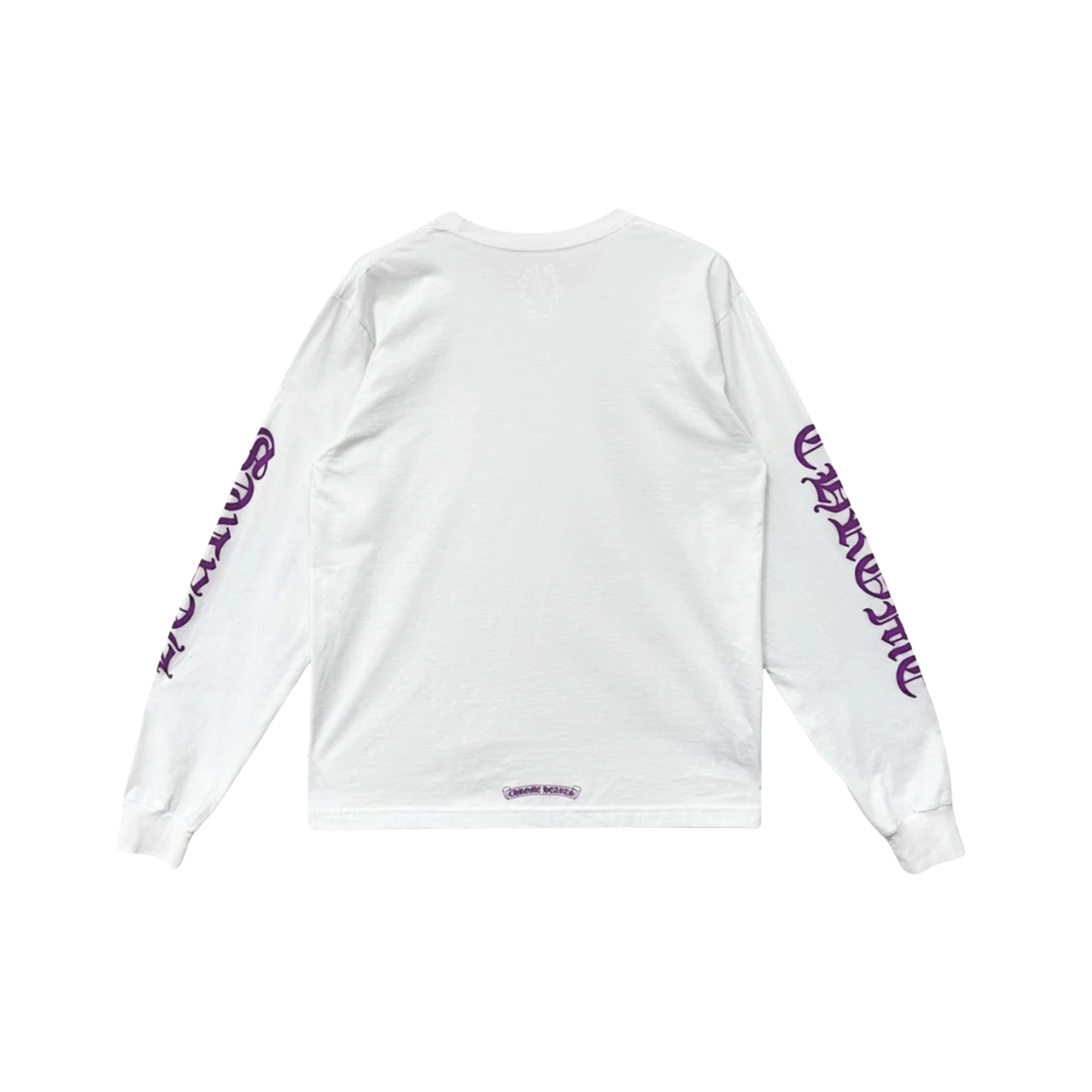 Chrome Hearts Purple Neck Logo L/S Tee