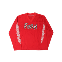Chrome Hearts Matty Boy 'FORM' Team Mesh Stadium Long Sleeve Jersey ‘Red/White’