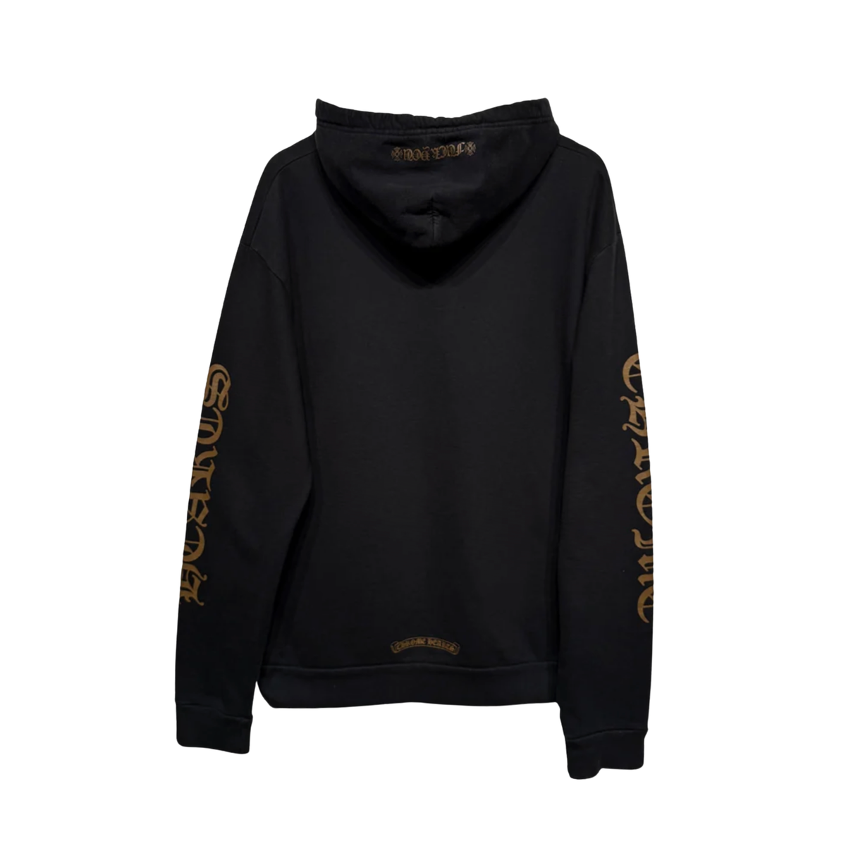Chrome Hearts Vertical Logo Hoodie ‘Black/Brown’