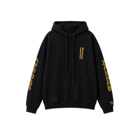 Chrome Hearts 1988 Hoodie Gold Glitter 'Black/Gold'