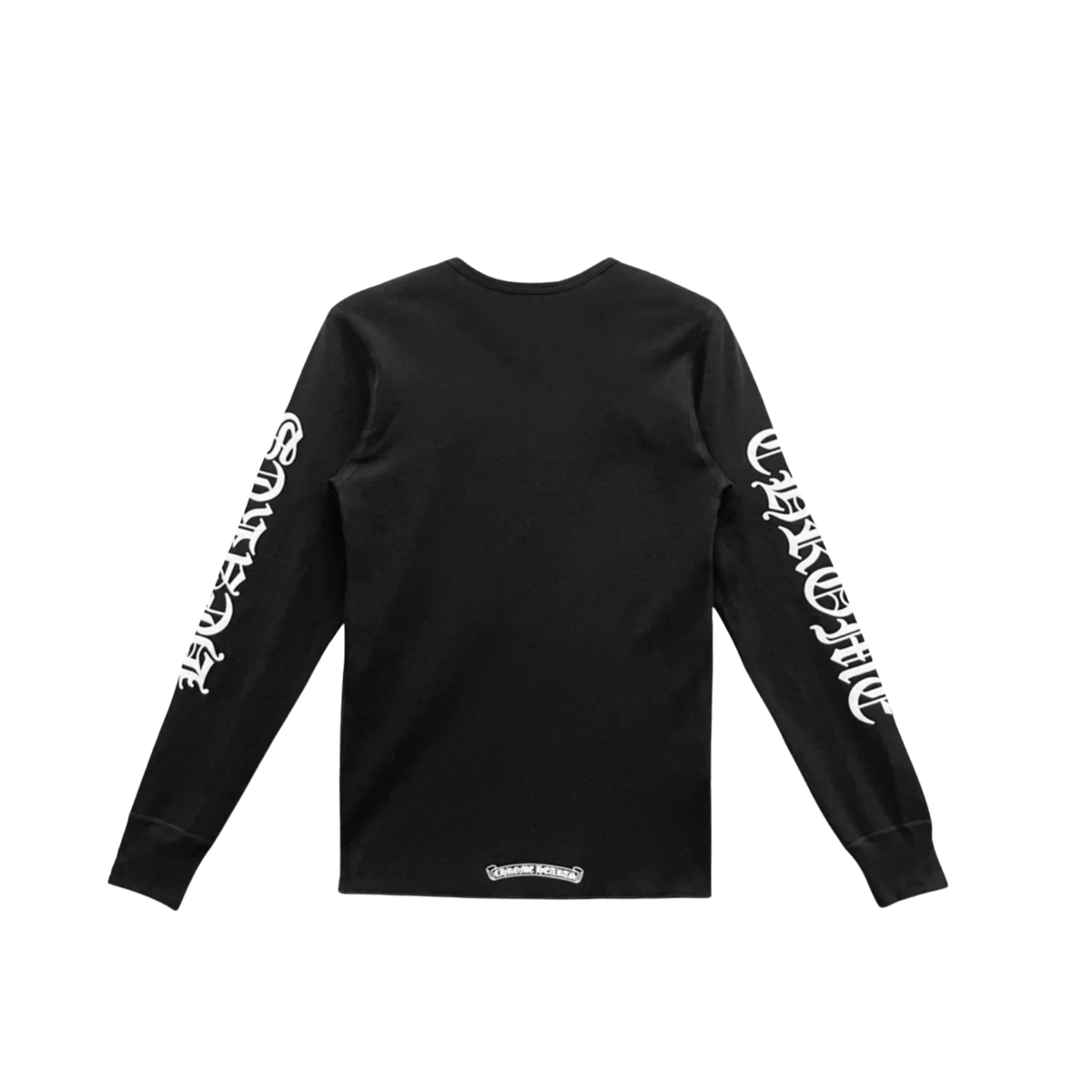 Chrome Hearts Scroll Logo Waffle Thermal Long Sleeve Tee ‘Black’