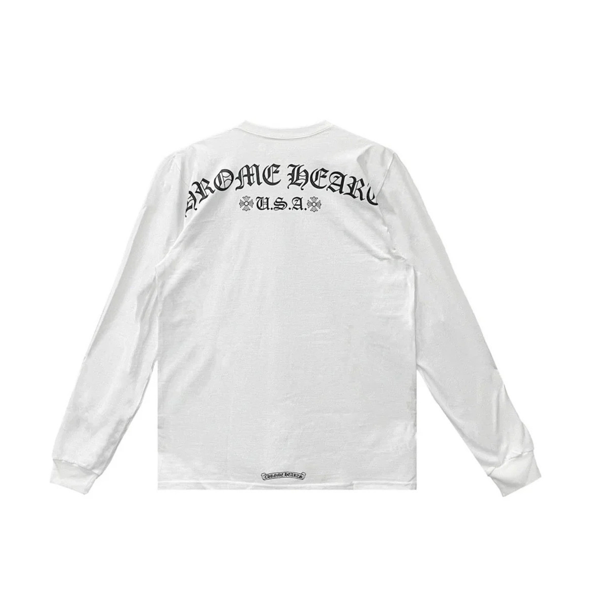 Chrome Hearts USA Shoulder Logo Long Sleeve Tee ‘White’
