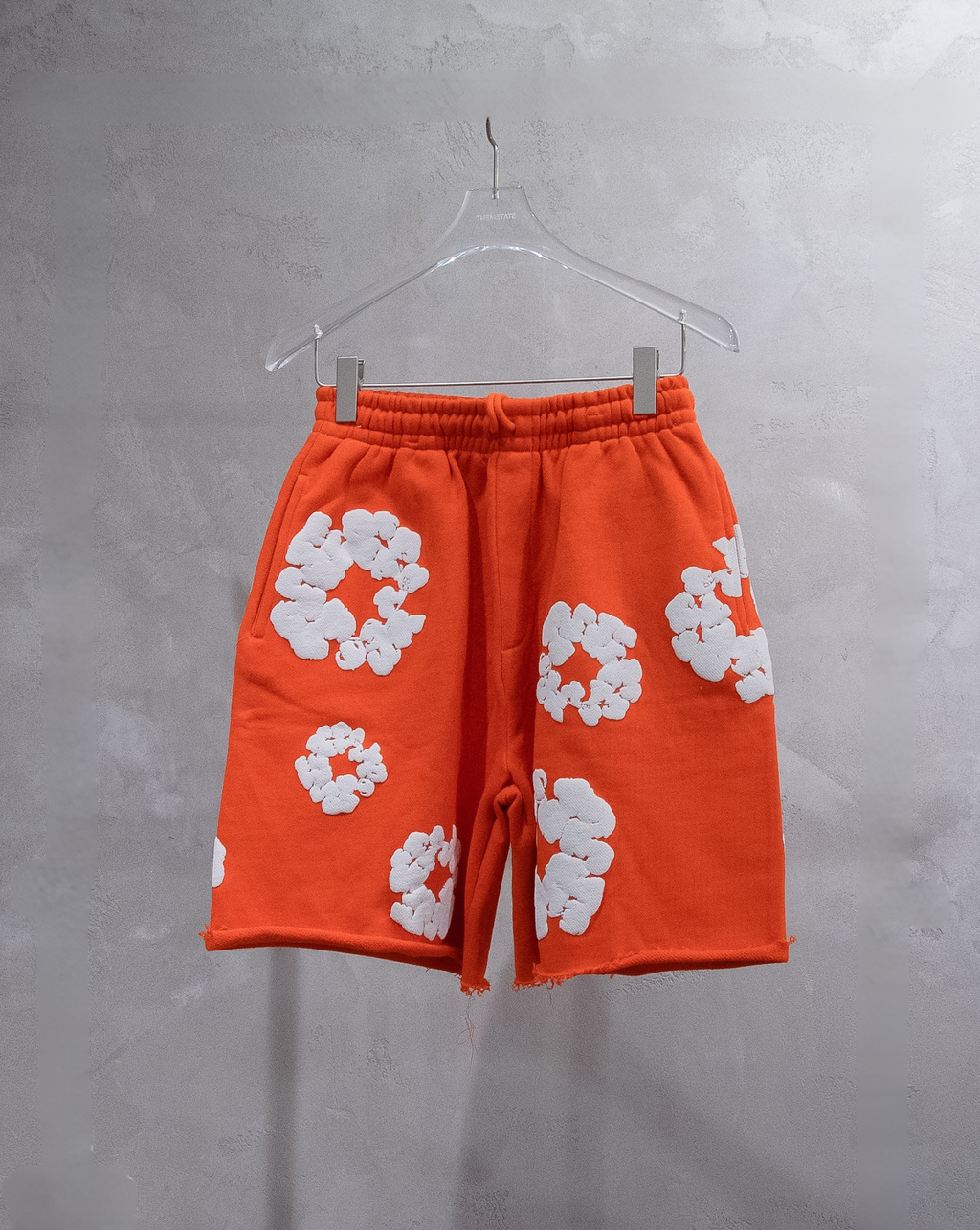 Denim Tears: The Cotton Wreath Shorts - Orange