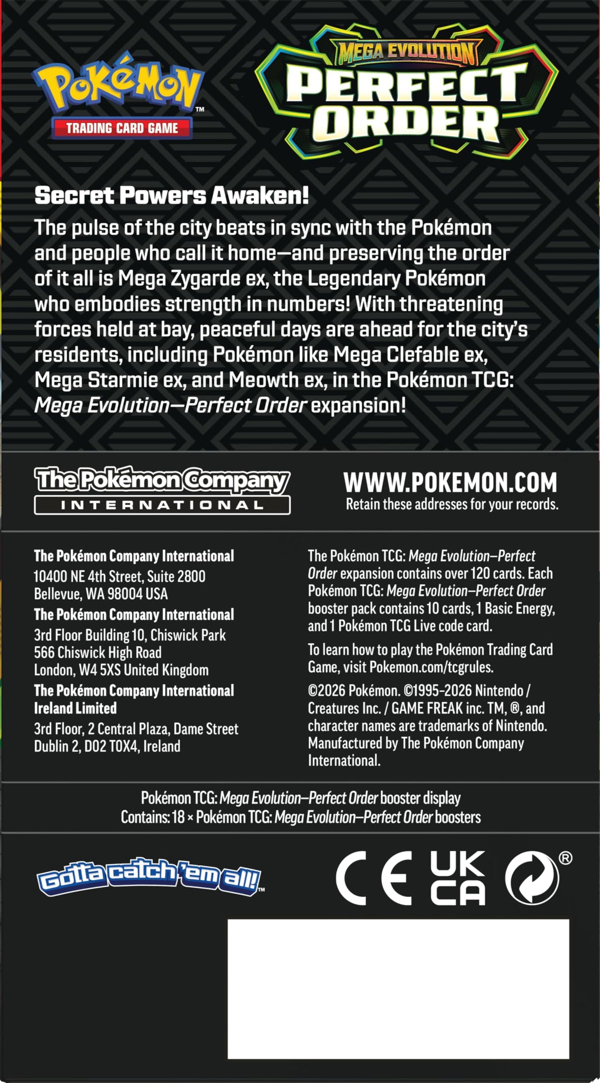 Pokémon TCG: Mega Evolution — Perfect Order Booster Bundle (6 Packs)