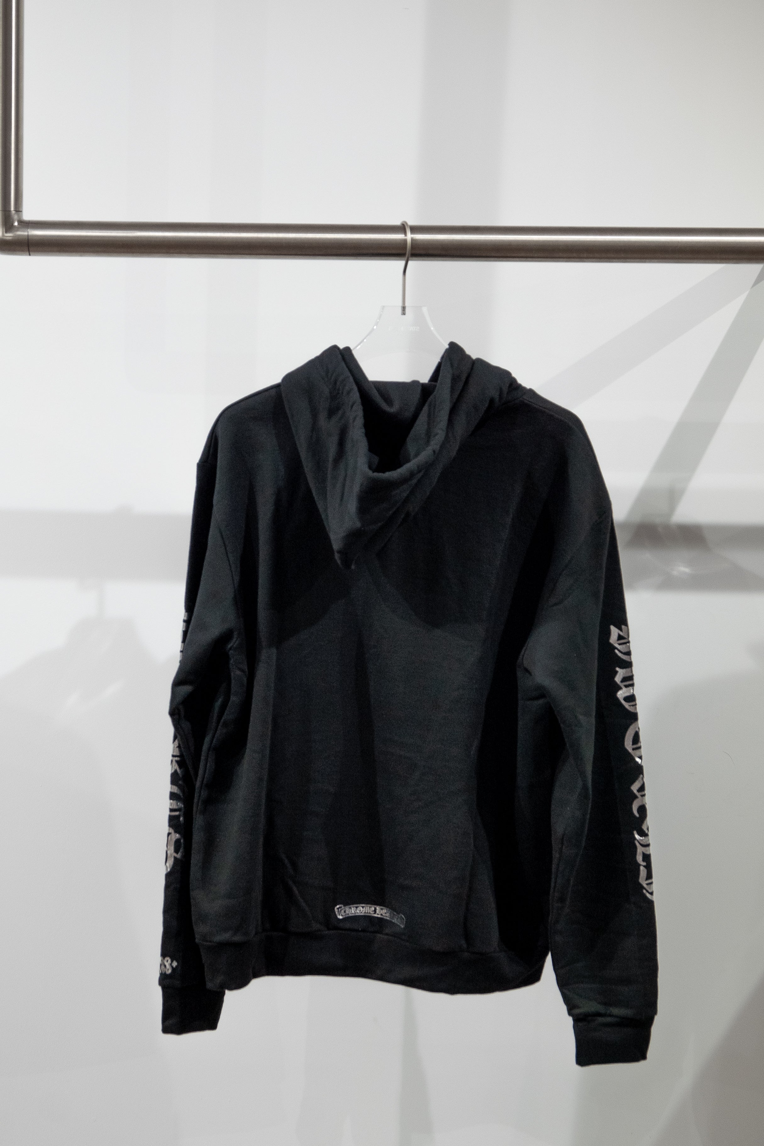 Chrome Hearts Silver Glitter Hoodie 'Black'