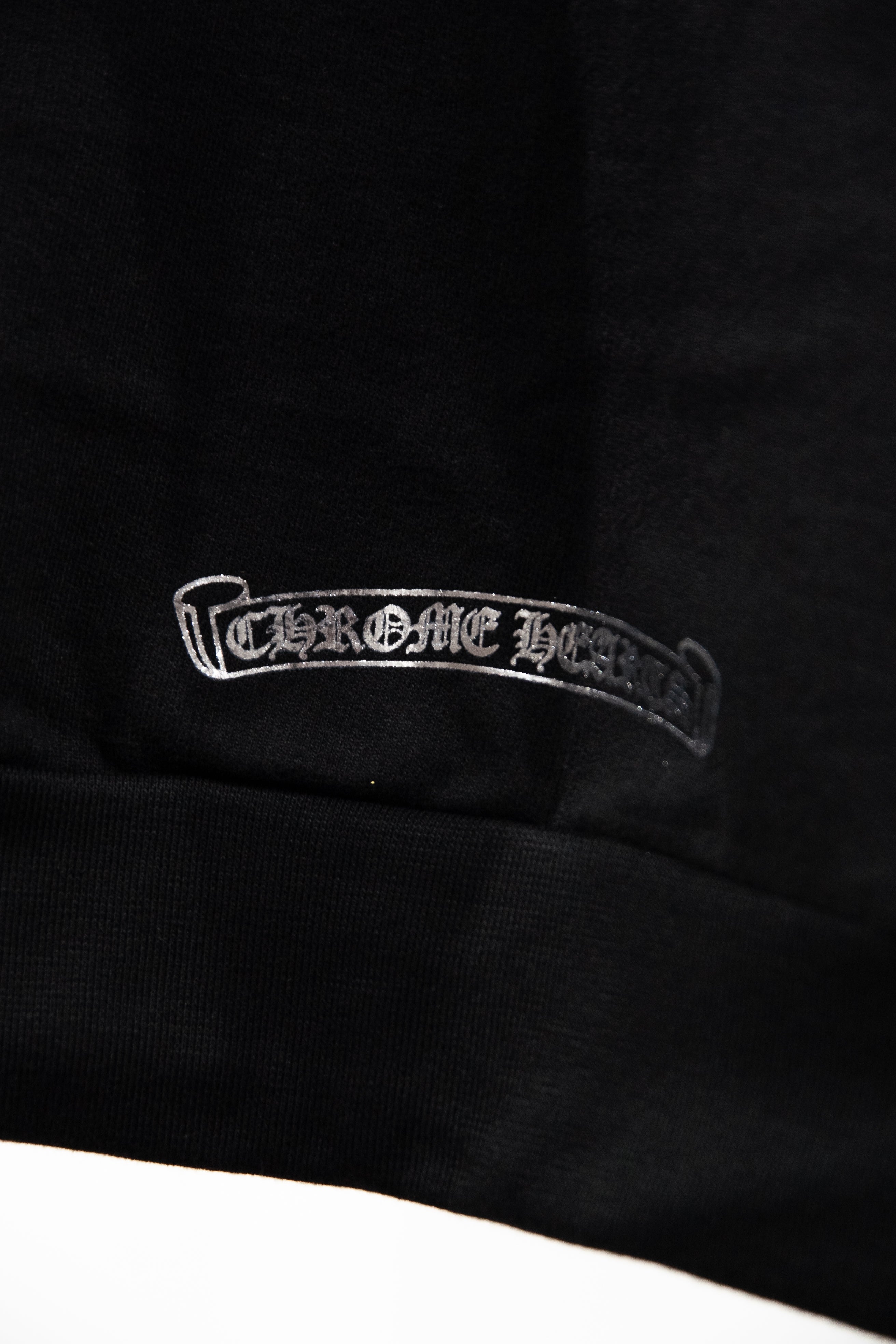 Chrome Hearts Silver Glitter Hoodie 'Black'