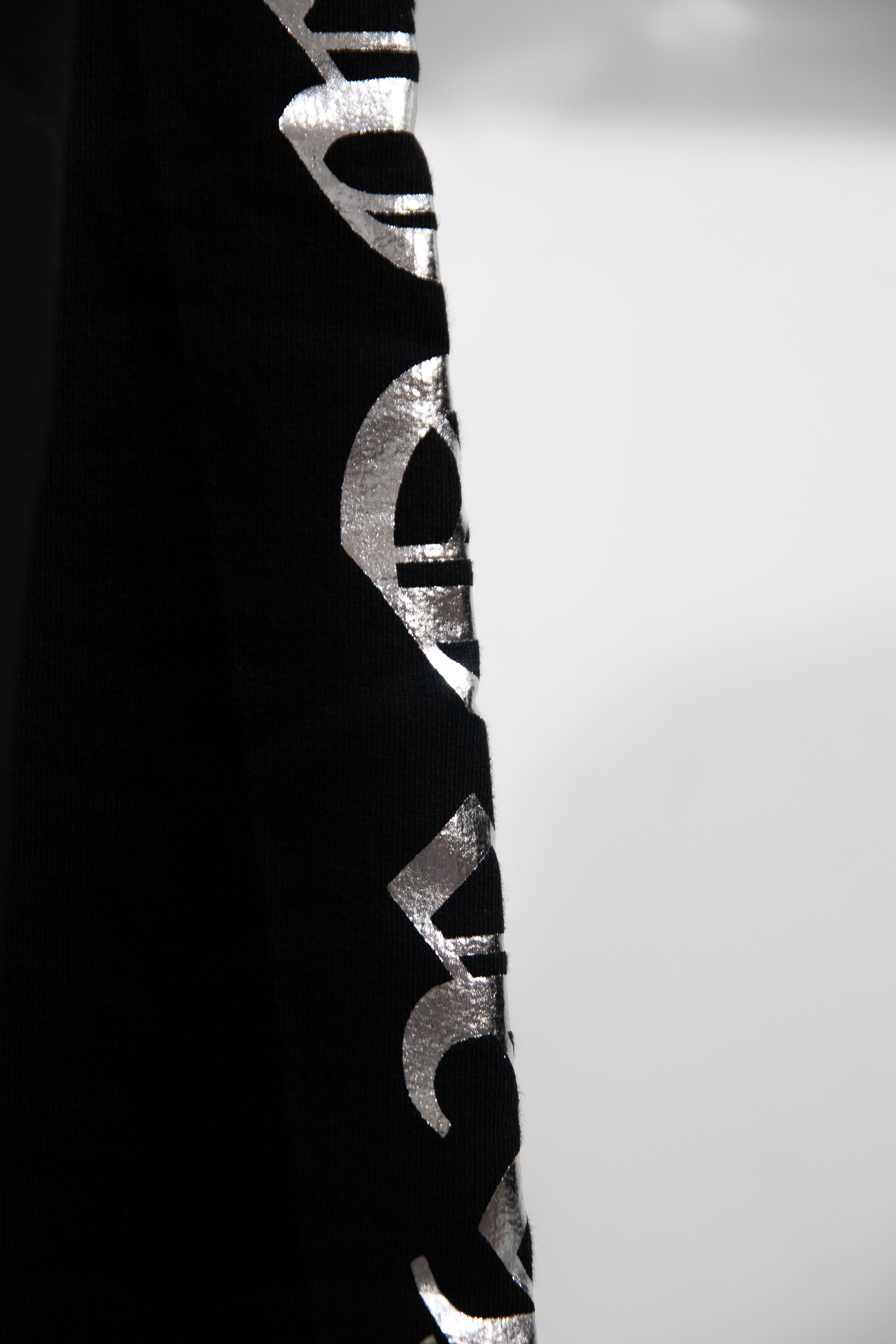 Chrome Hearts Silver Glitter Hoodie 'Black'