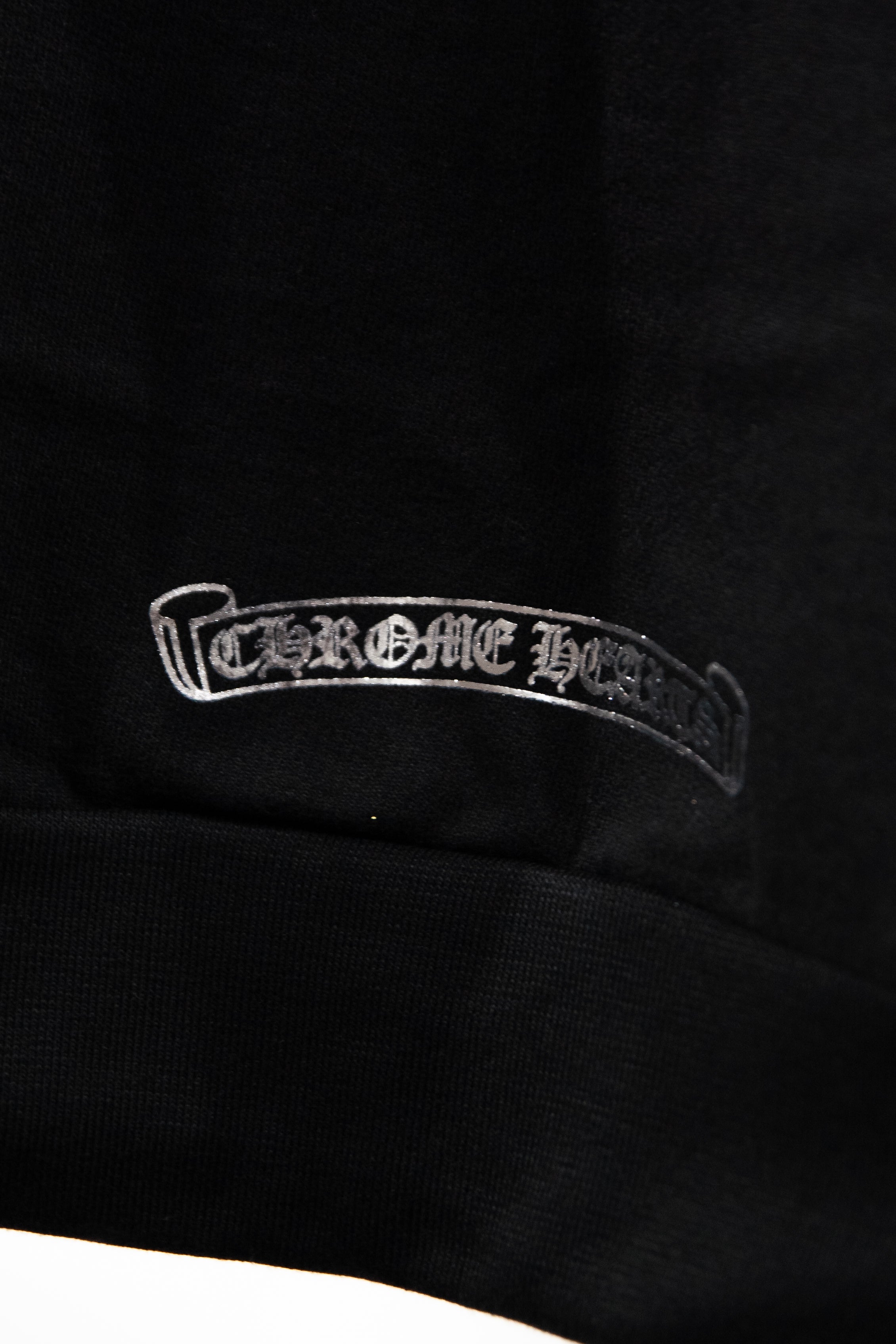 Chrome Hearts Silver Glitter Hoodie 'Black'
