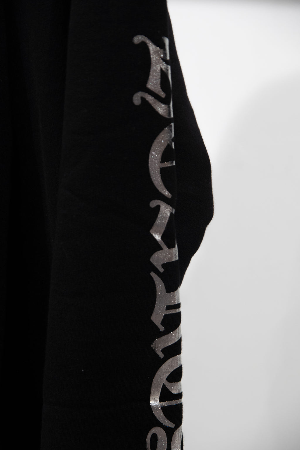 Chrome Hearts Silver Glitter Hoodie 'Black'