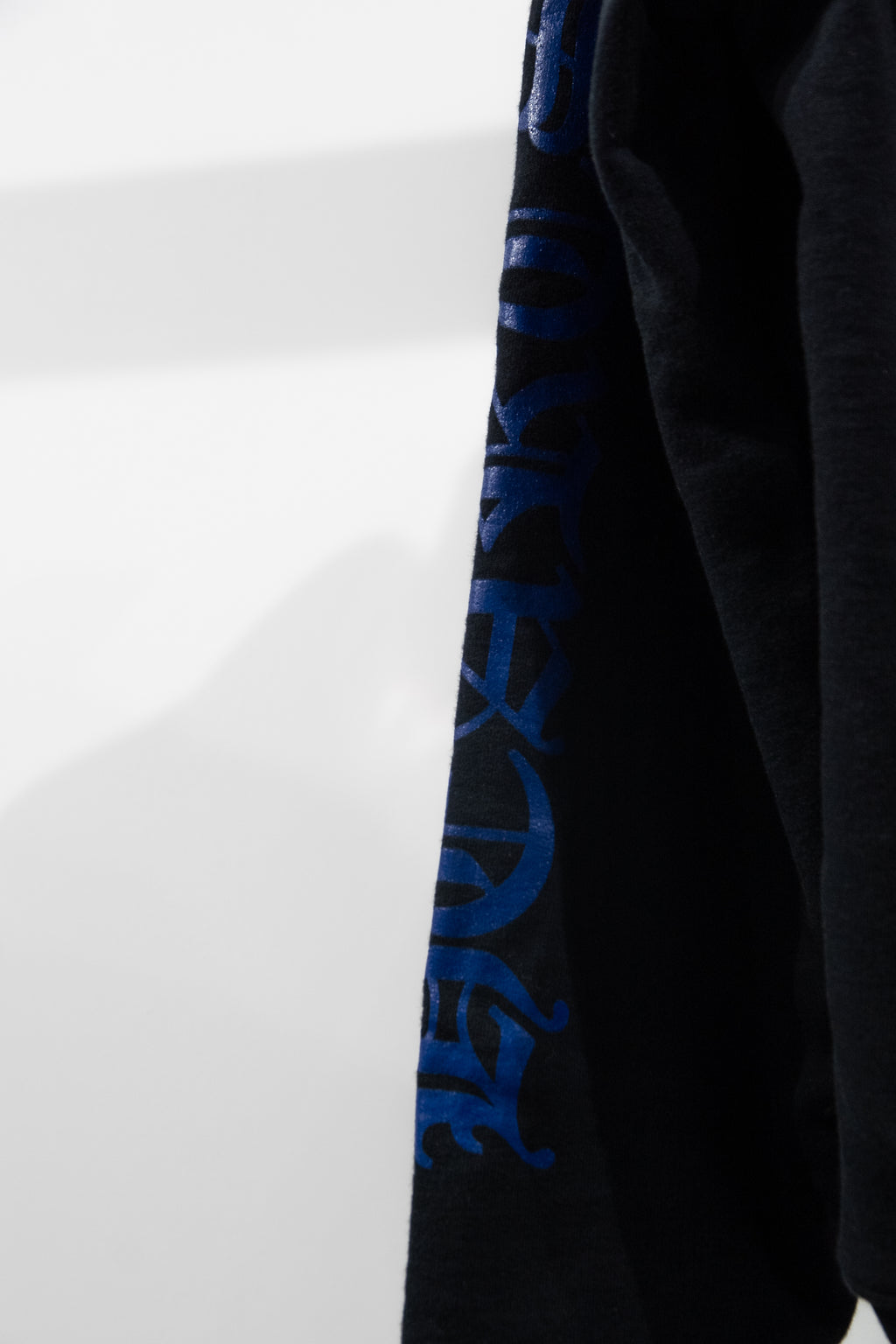 Chrome Hearts 1988 Script Logo Zip-Up Black Blue Hoodie