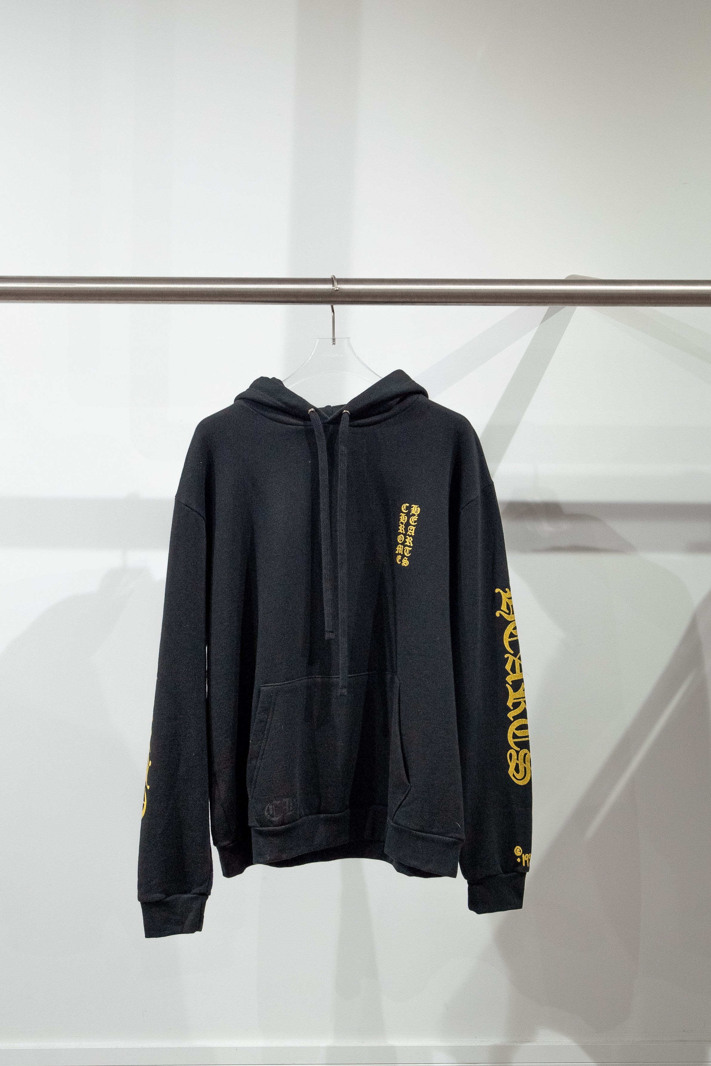 Chrome Hearts 1988 Hoodie Gold Glitter 'Black/Gold'