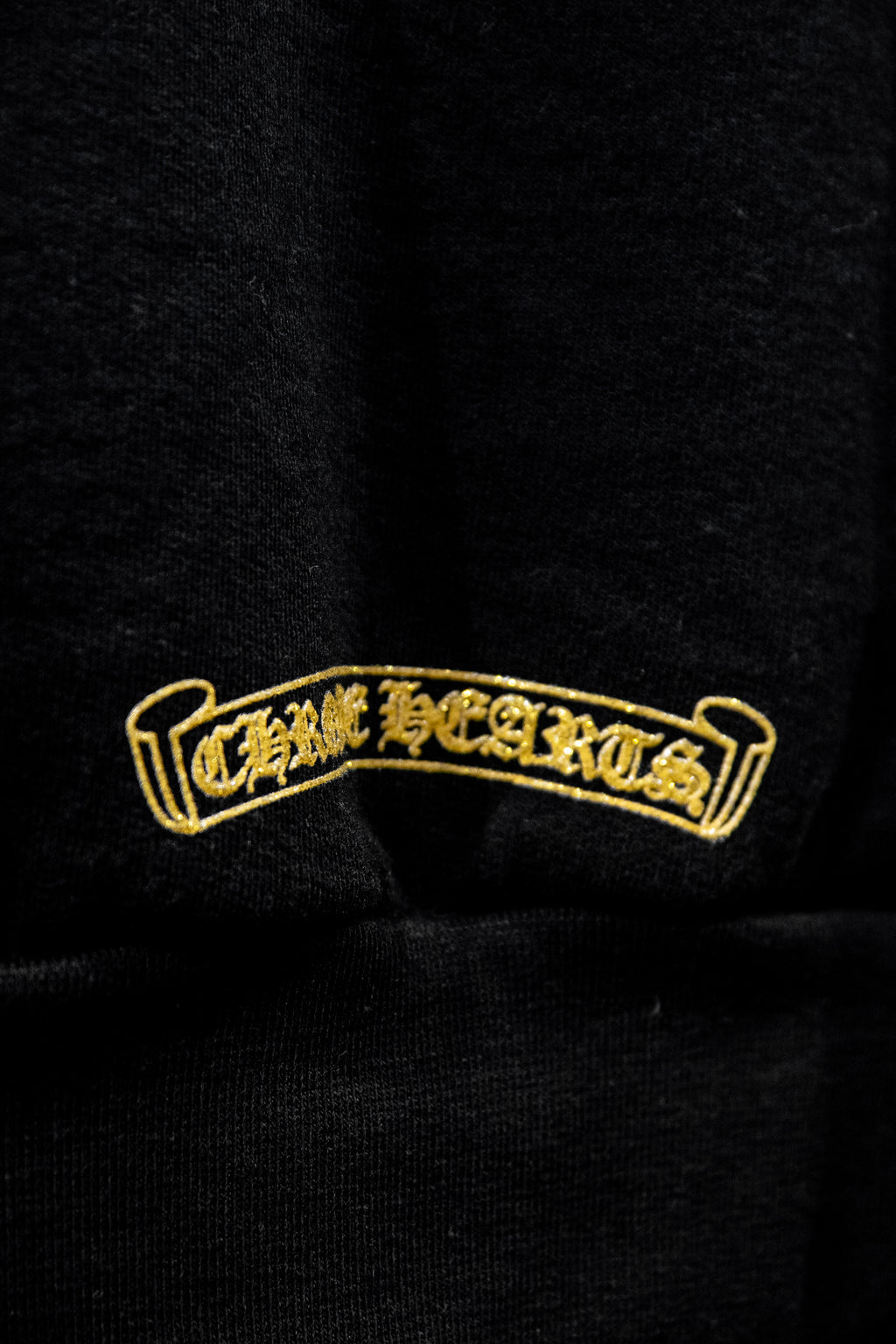 Chrome Hearts 1988 Hoodie Gold Glitter 'Black/Gold'