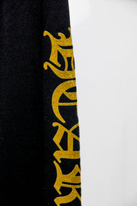 Chrome Hearts 1988 Hoodie Gold Glitter 'Black/Gold'