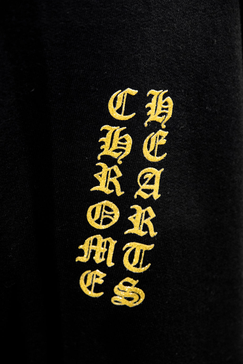 Chrome Hearts 1988 Hoodie Gold Glitter 'Black/Gold'