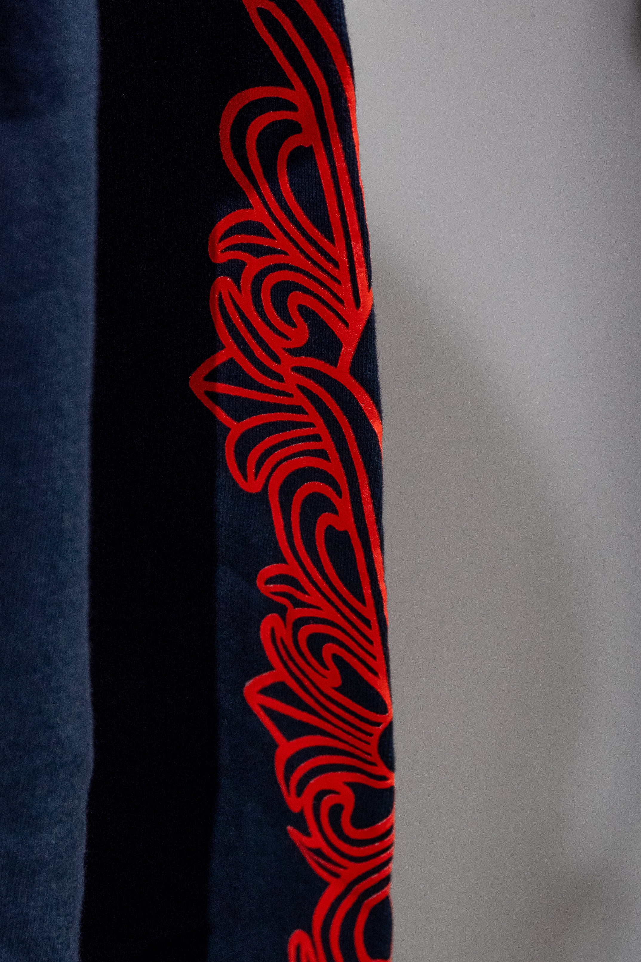 Chrome Hearts Horseshoe Floral Hoodie ‘Navy/Red’