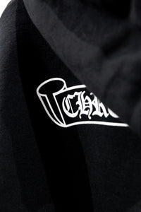 Chrome Hearts Scroll Logo Zip Up Hoodie 'Black'