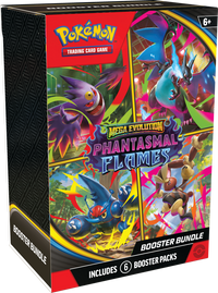 Pokémon TCG: Mega Evolution – Phantasmal Flames Booster Bundle (6 Packs)