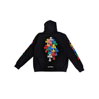 Chrome Hearts Multi Colour Cross Cemetery Zip Up Hoodie ‘Black’