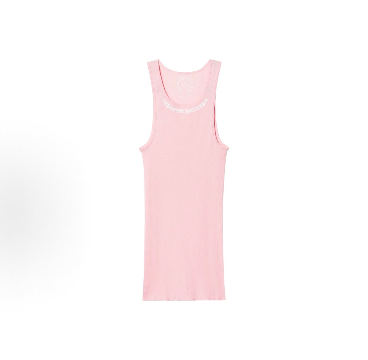 Chrome Hearts Pink LOVE YOU Neck Rib Tank Top