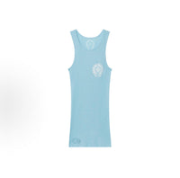 Chrome Hearts Baby Blue Rib Tank Blue