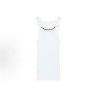 Chrome Hearts logo ribbed tank White