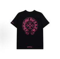 Chrome Hearts Pink Horseshoe Pocket Sleeve Tee