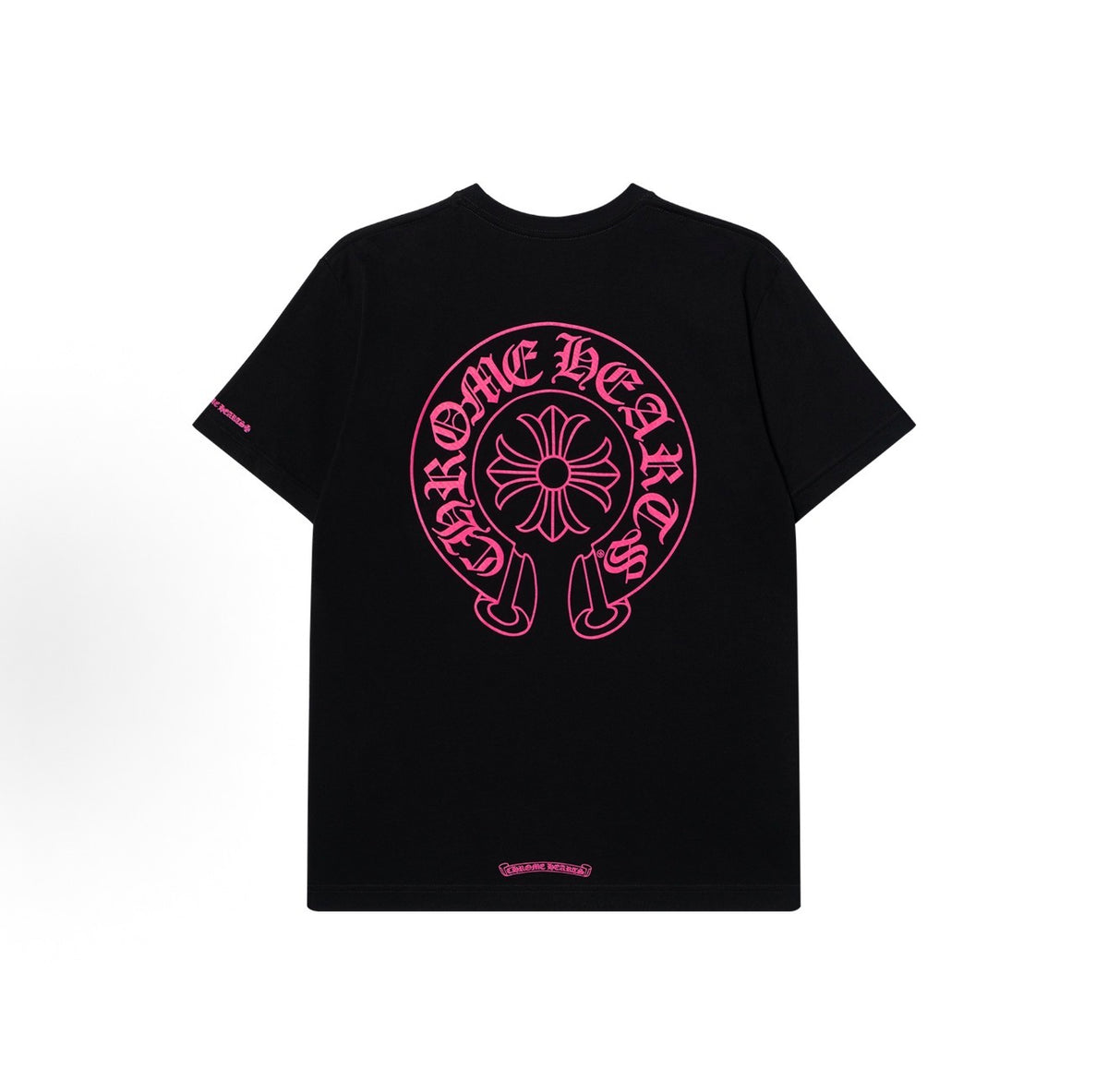 Chrome Hearts Pink Horseshoe Pocket Sleeve Tee