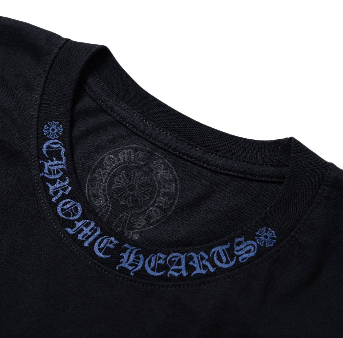 Chrome Hearts Neck Logo S/S T-Shirt ‘Black/Blue’