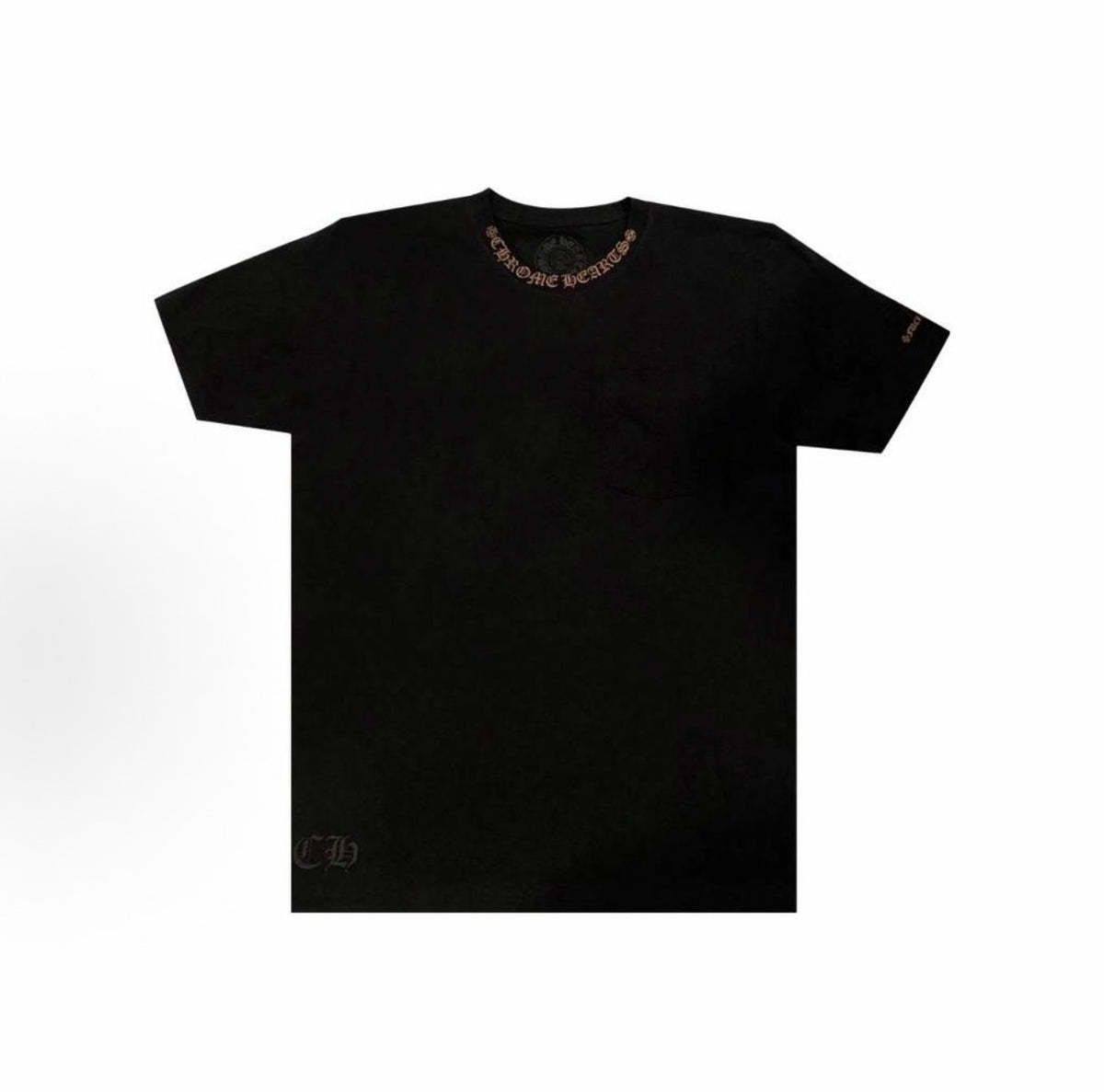 Chrome Hearts Neck Logo T-Shirt ‘Black/Brown’