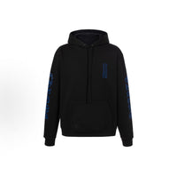 Chrome Hearts Vertical Logo Hoodie ‘Black/Blue’